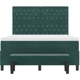  s opruga kutije Tamnozelena 200 x 140 cm Baršun | shoptok.hr