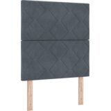 vidaXL Box Spring postelja z vzmetnico temno siva 80x200 cm žamet | Shoptok.si