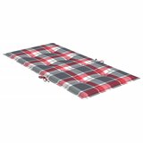  Jastuci za stolice 2 kom crveni karirani 100x50x3 cm od tkanine | shoptok.hr