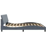  Posteljni okvir z vzglavjem temno siv 200x200 cm žamet, (21081716) | Shoptok.si