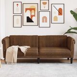  Trosjed smeđi od umjetne brušene kože | shoptok.hr