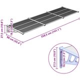 Nadstrešnica za vrata siva i prozirna 358,5x90 cm polikarbonat | shoptok.hr
