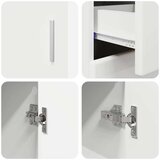  Kreveta s policom Bijelo 88 5 x 30 5 x 73 cm Konstruirano drvo | shoptok.hr