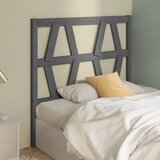  Uzglavlje za krevet sivo 96 x 4 x 100 cm od masivne borovine | Eponuda.ba