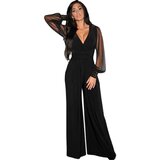 Fenzy Elegantni Kombinezon S V-Izrezom Georgina, Crni Cijene