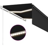  Automatska tenda s roletom i senzorom LED 3 x 2,5 m antracit | shoptok.hr