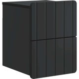 Noćni ormarić za montažu na zid 2 pcs Crna 33 x 34 5 x 43 cm | shoptok.hr
