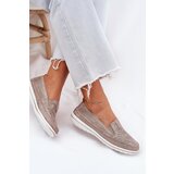 EVENTO Suede Slip-on Shoes Beige-Gold Inez | ePonuda.com
