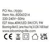 Bloomingville Lončena namizna svetilka v naravni barvi s tekstilnim senčilom (višina 53 cm) Marci – | Shoptok.si