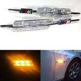 Oem Kristalni LED bočni migavci BMW E46 / E60 / E90 M-Look (03-05), Hrom | Eponuda.com