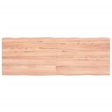 vidaXL Mizna plošča svetlo rjava 140x50x4 cm obdelana trdna hrastovina Cene