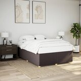 Furnova Posteljni okvir brez vzmetnice temno rjav 140x200 cm tkanina, (21936750) Cene