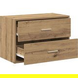 Ormarić s 2 ladice boja hrast 60x31x40 cm konstruirano drvo | shoptok.hr