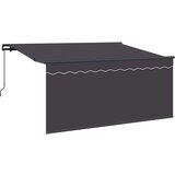  Skrovita tenda Prugasti Antracit 300 x 200 cm tkanina | shoptok.hr
