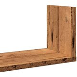 vidaXL Stenska polica 3 kosi starinski les 80x18x18 cm inženirski les Cene