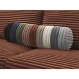 Bobochic Paris Oranžna sedežna garnitura za spanje/raztegljiva iz rebrastega žameta 220 cm Hugo – | Shoptok.si