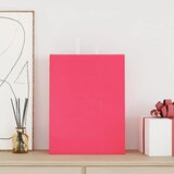  Papirnate vrećice 50 kom s ručkama ružičaste 32x12x42 cm | shoptok.hr
