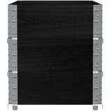  Vrtna sadilica crna 100x50 cm od masivne borovine | shoptok.hr