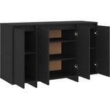  Komoda crna 120 x 41 x 75 cm konstruirano drvo | shoptok.hr