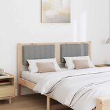  Tapecirani uzglavlje Smeđa 135 cm Čvrsto borovo drvo | shoptok.hr