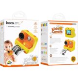 hoco. Otroška kamera s tiskalnikom, 2" IPS LCD, 720p, microSD – DV200 Yellow | Shoptok.si