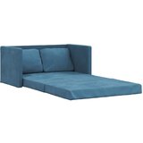 Maison Chic Talni Raztegljiv kavč - Raztegljivi divan 2 v 1 modra 122x204x55 cm žamet, (21729190) Cene