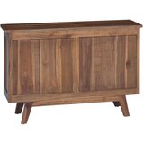  Strani šal s predalom Naravna 100 x 30 x 68 cm Trden tikov les, (5000107584) | Shoptok.si
