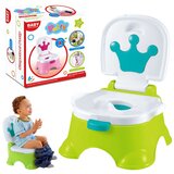  Interaktivni zeleni kahlica s plavom krunom, glazbeni WC za malu djecu 5 u 1 | shoptok.hr