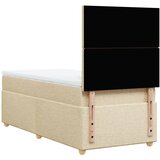  Krevet s oprugama i madracem krem 90 x 190 cm od tkanine | shoptok.hr