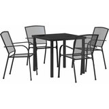  Vrtni set za objed 5 pcs Antracit Čelik s prahom premazan | Eponuda.com