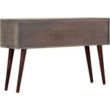  Konzolna mizica siva 120x35x75 cm trden robusten mangov les, (20713062) | Shoptok.si
