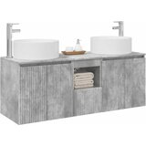  Set ormarića za kupaonicu 3 kom. Betonska siva 49,5 x 44,5 x 65,5 cm | Shoptok.si