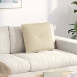 vidaXL Poglavni vzglavnik krema 50 x 19 x 45 cm blago | Shoptok.si