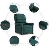  Naslonjač od tkanine tamnozeleni | shoptok.hr