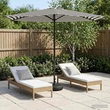  Vrtni Parasol s Podnožjem 270 x 270 cm Poliester Pravokutni | Shoptok.si