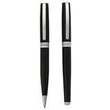 Widdop & Co. Stratton - Hemijska olovka i roler set - Stratton, Black And Silver Cene