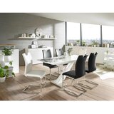 Hom`in Jedilna miza , bela, visoki sijaj | Shoptok.si
