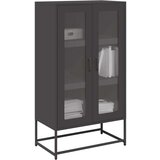 vidaXL Visoka deska črna 68x39x123 cm Jeklo | Shoptok.si