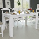 vidaXL Jedilna Miza 140x80x75 cm Bela Cene