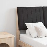 vidaXL tapecirano vzglavje črna 120 cm masivno borovo les | Shoptok.si