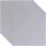  Ogledala 8 kom. Srebrna 20,5 x 20,5 x 0,4 cm | shoptok.hr