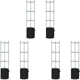 vidaXL Mreža za paradižnik z vrečo za rastline 6 kosov 154 cm jeklo PP, (21366233) | Shoptok.si