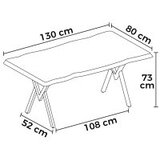 Hanah home Trpezarijski sto, crni | Eponuda.ba