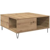 vidaXL Kava Stol hrast artisan 80 x 80 x 36.5 cm Konstruirano drvo Cijene