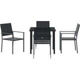  Vrtni set za objed 5 pcs Crna PE ratan | Eponuda.com