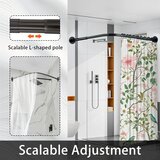 YSISLYBIN L-kotna palica za tuš zaveso 90–130 cm | Shoptok.si