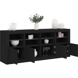  Komoda s LED svjetlima crna 163x37x67 cm Cijene