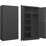 vidaXL omara s ključavnico antracitna 90x40x180 cm jeklo | Shoptok.si