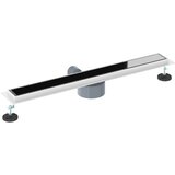  Odvod za tuš s staklenim poklopcem i 360° sifonom Crna 70 cm | shoptok.hr