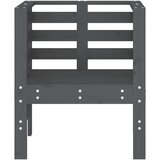  Vrtne stolice 2 kom sive 61,5 x 53 x 71 cm od masivne borovine | shoptok.hr